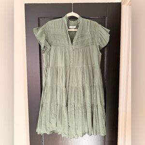 Isabel Marant Etoile Olive Textured Dress